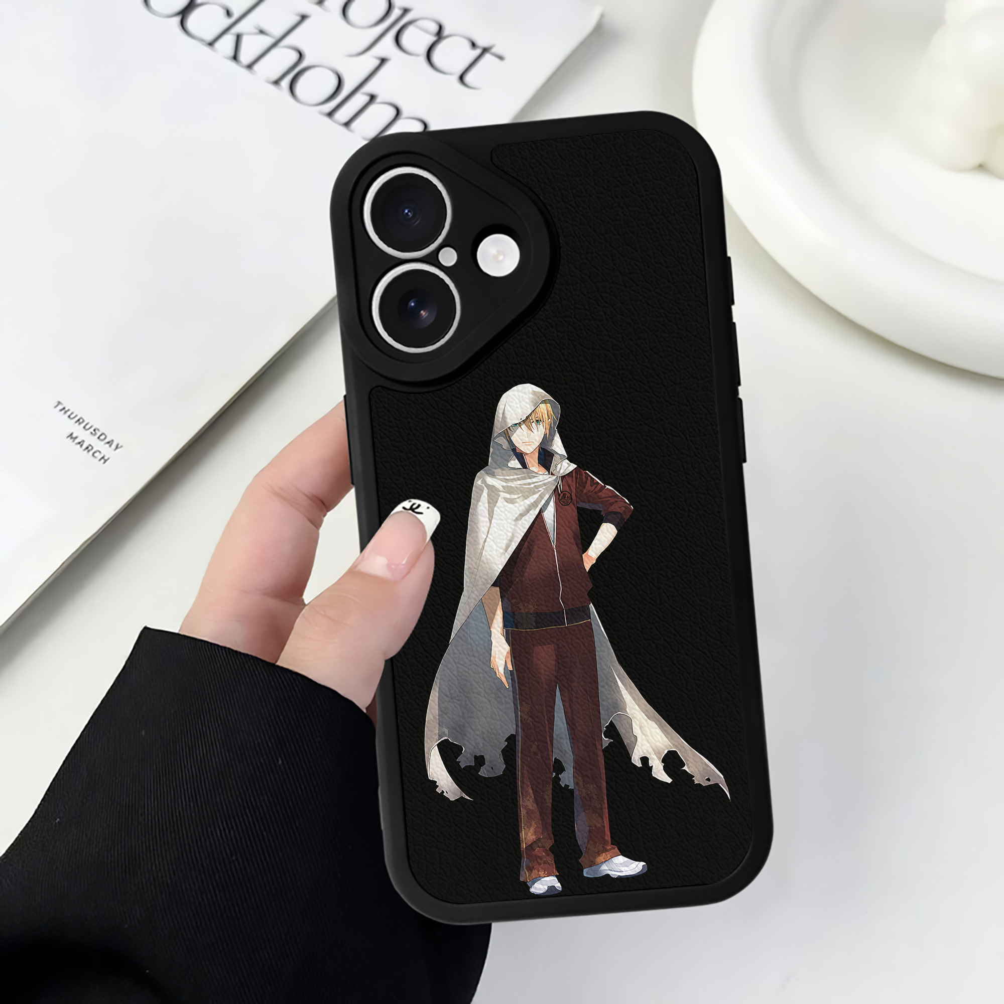 （画像用） 刀剣乱舞 Touken Ranbu 【iPhone 16シリーズ対応】シリコンスマホケース（レザー調） 材質：シリコン